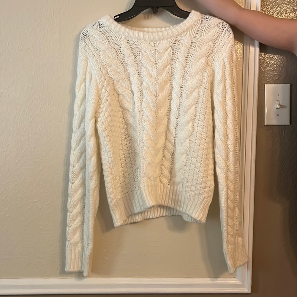Size small- White knit sweater